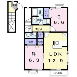 ヒルズｍｅの物件間取画像